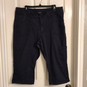 Blue Riders by Lee Roll Up Capris